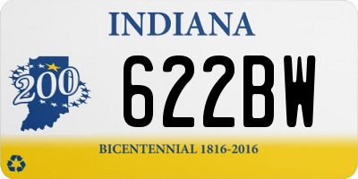 IN license plate 622BW