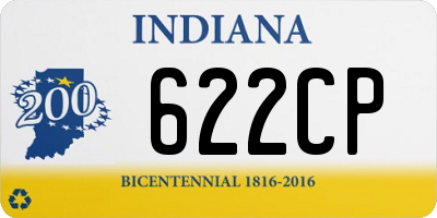 IN license plate 622CP