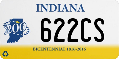 IN license plate 622CS