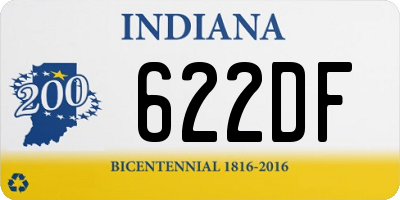 IN license plate 622DF