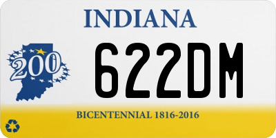 IN license plate 622DM