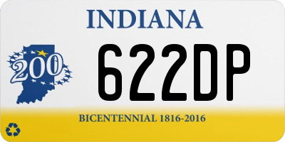 IN license plate 622DP