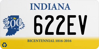 IN license plate 622EV