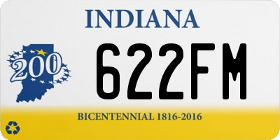 IN license plate 622FM