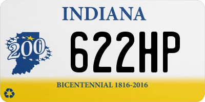 IN license plate 622HP