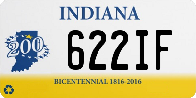 IN license plate 622IF