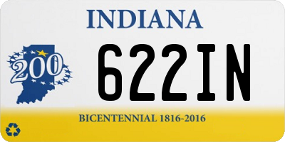 IN license plate 622IN