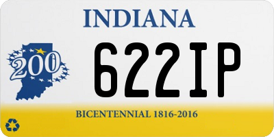 IN license plate 622IP