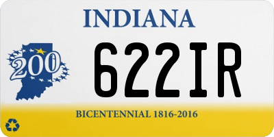 IN license plate 622IR