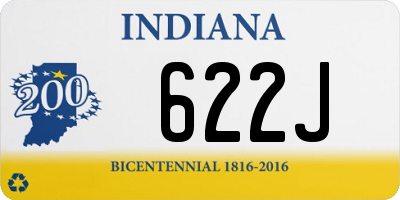 IN license plate 622J