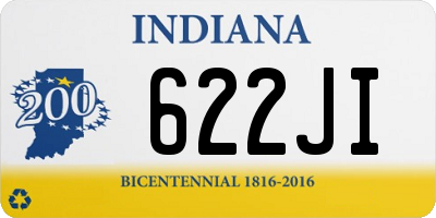 IN license plate 622JI