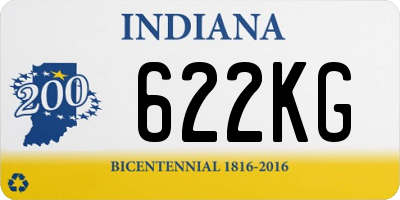 IN license plate 622KG