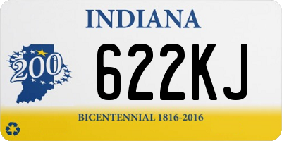 IN license plate 622KJ