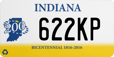 IN license plate 622KP