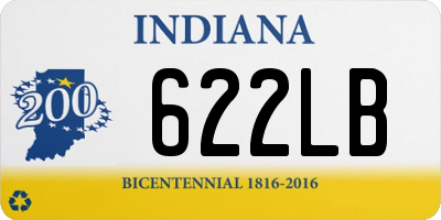 IN license plate 622LB