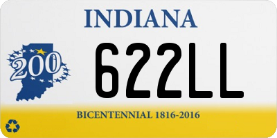 IN license plate 622LL