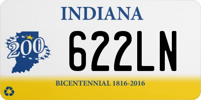 IN license plate 622LN