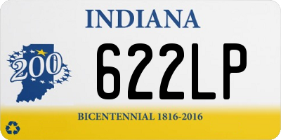 IN license plate 622LP