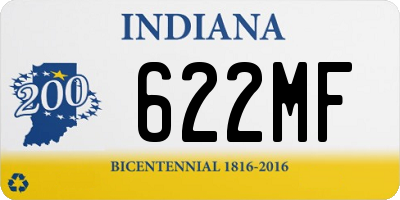 IN license plate 622MF