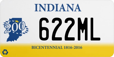 IN license plate 622ML