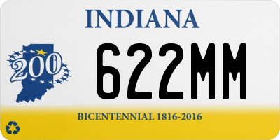 IN license plate 622MM