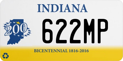 IN license plate 622MP