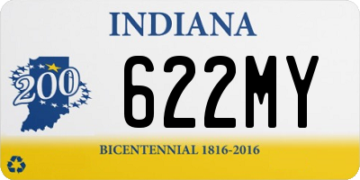 IN license plate 622MY
