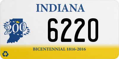 IN license plate 622O