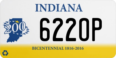 IN license plate 622OP