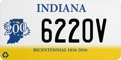 IN license plate 622OV