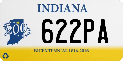 IN license plate 622PA