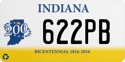 IN license plate 622PB