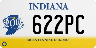 IN license plate 622PC