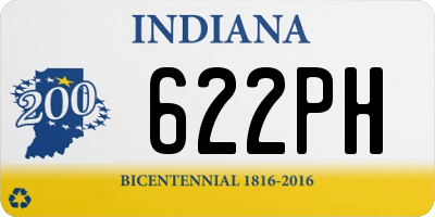 IN license plate 622PH