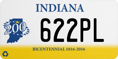 IN license plate 622PL