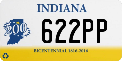 IN license plate 622PP