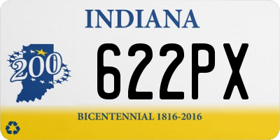 IN license plate 622PX