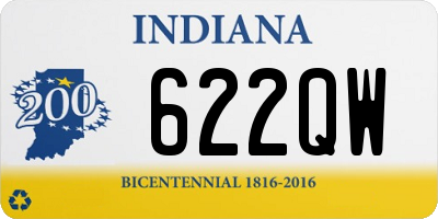 IN license plate 622QW