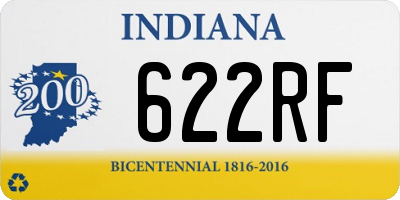 IN license plate 622RF
