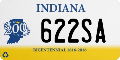 IN license plate 622SA