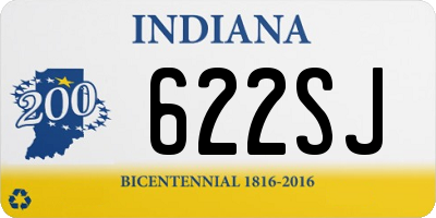 IN license plate 622SJ