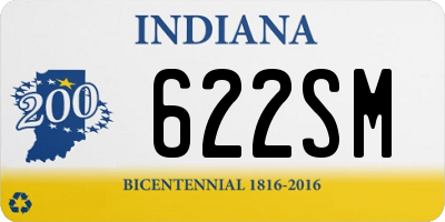 IN license plate 622SM