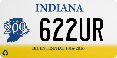 IN license plate 622UR