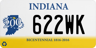 IN license plate 622WK