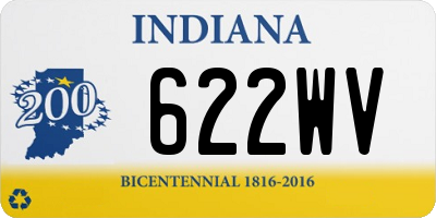 IN license plate 622WV