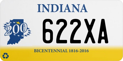 IN license plate 622XA