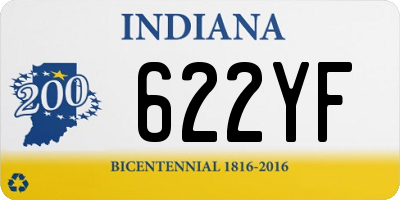 IN license plate 622YF