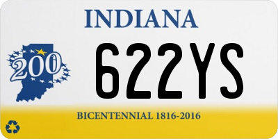 IN license plate 622YS