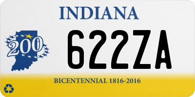 IN license plate 622ZA