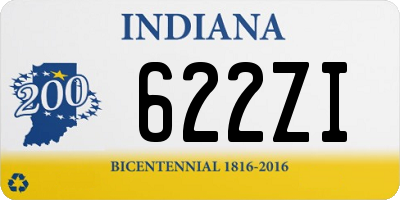 IN license plate 622ZI